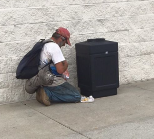 homeless man facebook article
